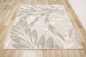 Kusový vlněný koberec Agnella Isfahan M Zamio Popel Listy krémový Rozměr: 200x300 cm