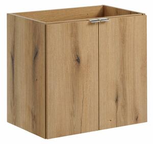Comad Závěsná skříňka pod umyvadlo Nova Oak s deskou 140 cm dub evoke