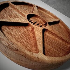 Wooden Mooden Dřevěný servírovací tác Komfort Materiál: Dub