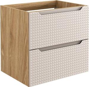 Comad Koupelnová sestava Luxor Beige s deskou, umyvadly a skříňkami 160 cm béžová/dub olejovaný