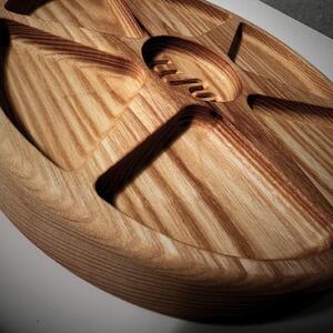 Wooden Mooden Dřevěný servírovací tác Komfort Materiál: Jasan