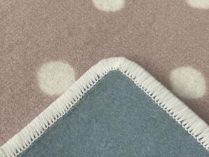 Vopi | Dětský koberec Puntík růžový - 140 x 200 cm