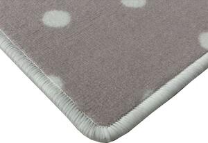 Vopi | Dětský koberec Puntík růžový - Kulatý průměr 400 cm
