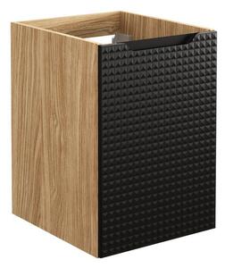 Comad Koupelnová sestava Luxor Black Cloud se skříňkami a umyvadlem 120 cm černá/dub olejovaný