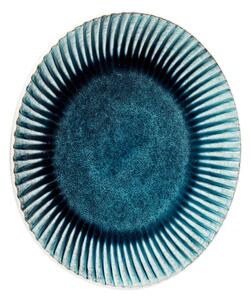 Modrý kameninový talíř Kare Design Mustique Rim, ⌀ 29 cm