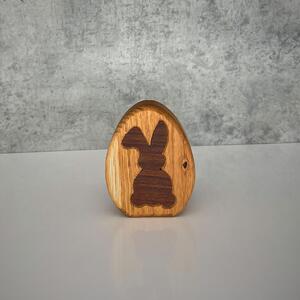 Wooden Mooden Dřevěná velikonoční vajíčka z dubu a amerického ořechu Vzor: 3