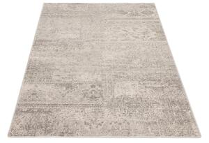 Kusový vlněný koberec Agnella Isfahan M Korist Popel Patchwork šedý Rozměr: 133x180 cm