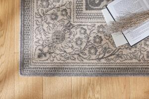Kusový vlněný koberec Agnella Isfahan M Kalista Popel šedý Rozměr: 133x180 cm