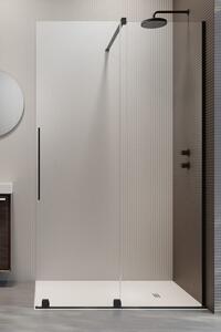 Radaway Furo Black Walk-In sprchové dveře 68.8 cm posuvné černá matný/průhledné sklo 10106688-54-01R