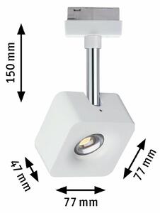 PAULMANN URail LED spot Cube 8W bílá stmívatelné 955.11 P 95511