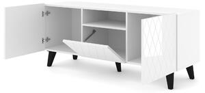 TV stolek/skříňka Dintanna 145 (bílá + lesk bílý). 1067332
