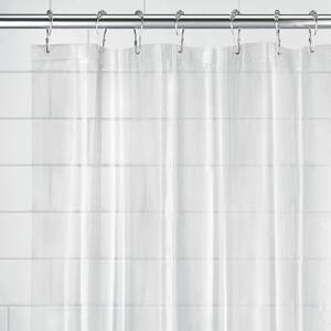 Průhledný sprchový závěs iDesign PEVA, 183 X 183 cm