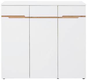 BOTNÍK, bílá, dub artisan, 120/107/38 cm Voleo, Online Only