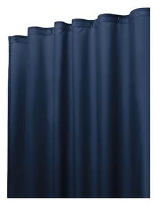 Tmavě modrý sprchový závěs iDesign, 183 x 183 cm