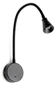 FARO BEL nástěnná lampa na čtení, černá