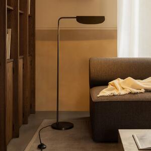 Audo Copenhagen Stojací lampa Wing, bronzová, výška 113 cm, výškově nastavitelná, stmívatelný, Bronz / starožitná mosaz, Obývací pokoj / jídelna, Hliník, Design