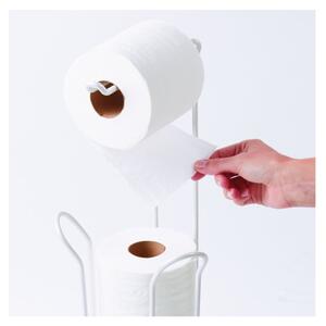 Bílý ocelový stojan na toaletní papír Classico - iDesign