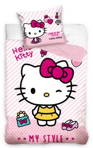 Carbotex Dětské bavlněné povlečení – Hello Kitty My Style