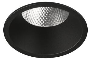 ACB Iluminacion Zapuštěné LED svítidlo KIDAL, ⌀ 10 cm, 13W, CRI90 Barva: Černá, Teplota světla: 2700K - extra teplá bílá, Stmívání: ON/OFF