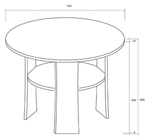 Konferenční stolek Ryall 1D. 746773
