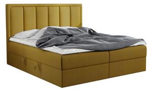 Čalouněná boxspring postel VOXI, 160x200, ekokůže kronos 01