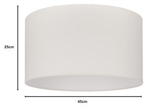 Duolla - Stínidlo univerzální ROLLER E27 pr. 45 cm krémová