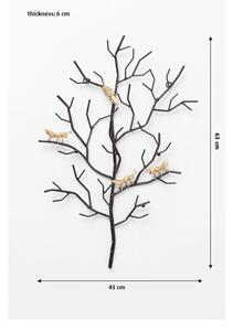 Kovový nástěnný věšák Kare Design Ants On A Tree, výška 63 cm