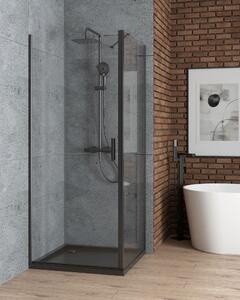 Set sprchové dveře Oltens Rinnan 21208300, sprchová zástěna Oltens Hallan 22100300