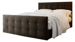 Čalouněná postel boxspring KLEO + topper, 160x200, cosmic 800