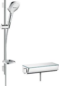 Hansgrohe Ecostat sprchová sada na stěnu s termostatem WARIANT-chrom-bíláU-OLTENS | SZCZEGOLY-chrom-bíláU-GROHE | chrom-bílá 27038400