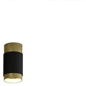 ACB Iluminacion Stropní LED svítidlo LUX, ⌀ 6 cm, 13W, CRI90 Barva: Černo-zlatá, Stmívání: DALI/PUSH
