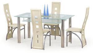 Jídelní stůl Carola mléčná (pro 6 osob) (mléčné sklo). 769057