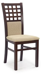 Jídelní židle Garret 3 Ořech tmavý + béžová. 770096