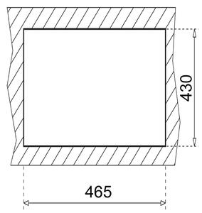 Teka Clivo granitový dřez 49x45.5 cm šedá/grafitová/onyx 40148010