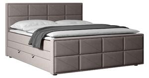 POSTEL BOXSPRING, 180/200 cm, kov, plast, textil, karton, kompozitní dřevo, světle šedá MID.YOU, Online Only
