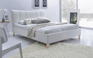Manželská postel 160 cm Sherill (bílá) (s roštem). 770889