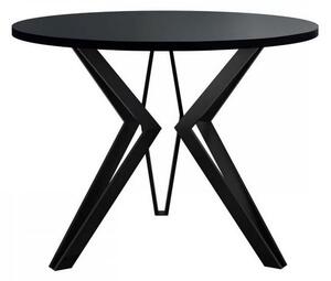 Kulatý konferenční stolek BURNET 2 - černý grafit / černý