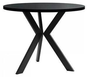 Kulatý konferenční stolek BURNET 1 - černý grafit / černý