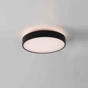 ACB Iluminacion Stropní LED svítidlo ROMA, ⌀ 40 cm, 40W + 5W, CRI90, CCT switch 2700-3000K Barva: Černá, Stmívání: ON/OFF