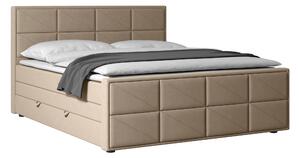 POSTEL BOXSPRING, 180/200 cm, dřevo, kov, plast, textil, béžová MID.YOU, Online Only