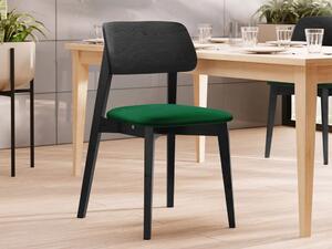 Čalouněná židle do kuchyně CIBOLO 1 - černá / zelená