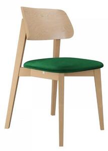 Čalouněná židle do kuchyně CIBOLO 1 - buk / zelená