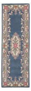 Ručně všívaný kusový koberec Lotus premium Blue 75x150 cm