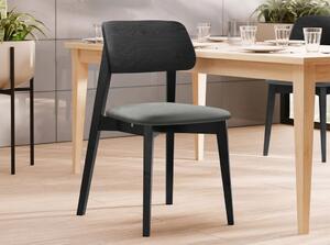 Čalouněná židle do kuchyně CIBOLO 1 - černá / šedá