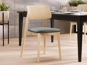 Čalouněná židle do kuchyně CIBOLO 1 - buk / šedá