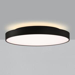 ACB Iluminacion Stropní LED svítidlo ROMA, ⌀ 60 cm, 65W + 9W, CRI90, CCT switch 2700-3000K Barva: Černá, Stmívání: ON/OFF
