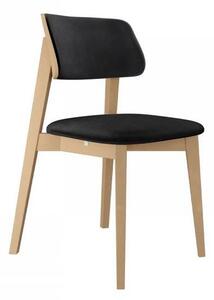 Kuchyňská židle s čalouněním CIBOLO 2 - buk / černá