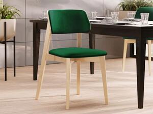Kuchyňská židle s čalouněním CIBOLO 2 - buk / zelená