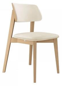Kuchyňská židle s čalouněním CIBOLO 2 - buk / smetanová