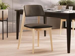Kuchyňská židle s čalouněním CIBOLO 2 - buk / tmavá hnědá